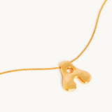 Bubbly Letter Necklace